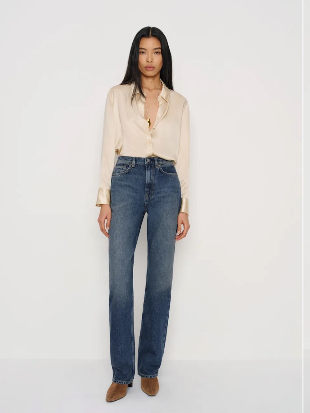 Reformation Harriet High Rise Relaxed Straight Jeans